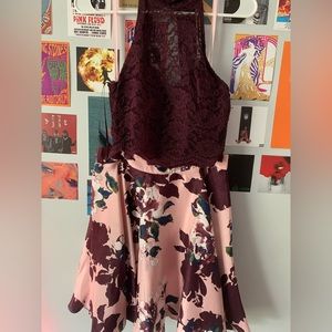 City Studio, Size 5, Floral two piece dress!